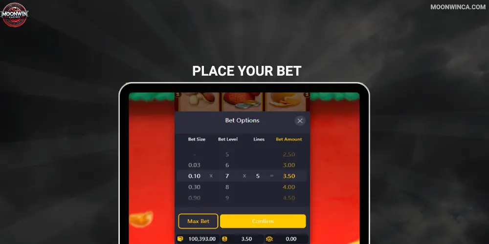 Place Your Bet Moonwin Casino